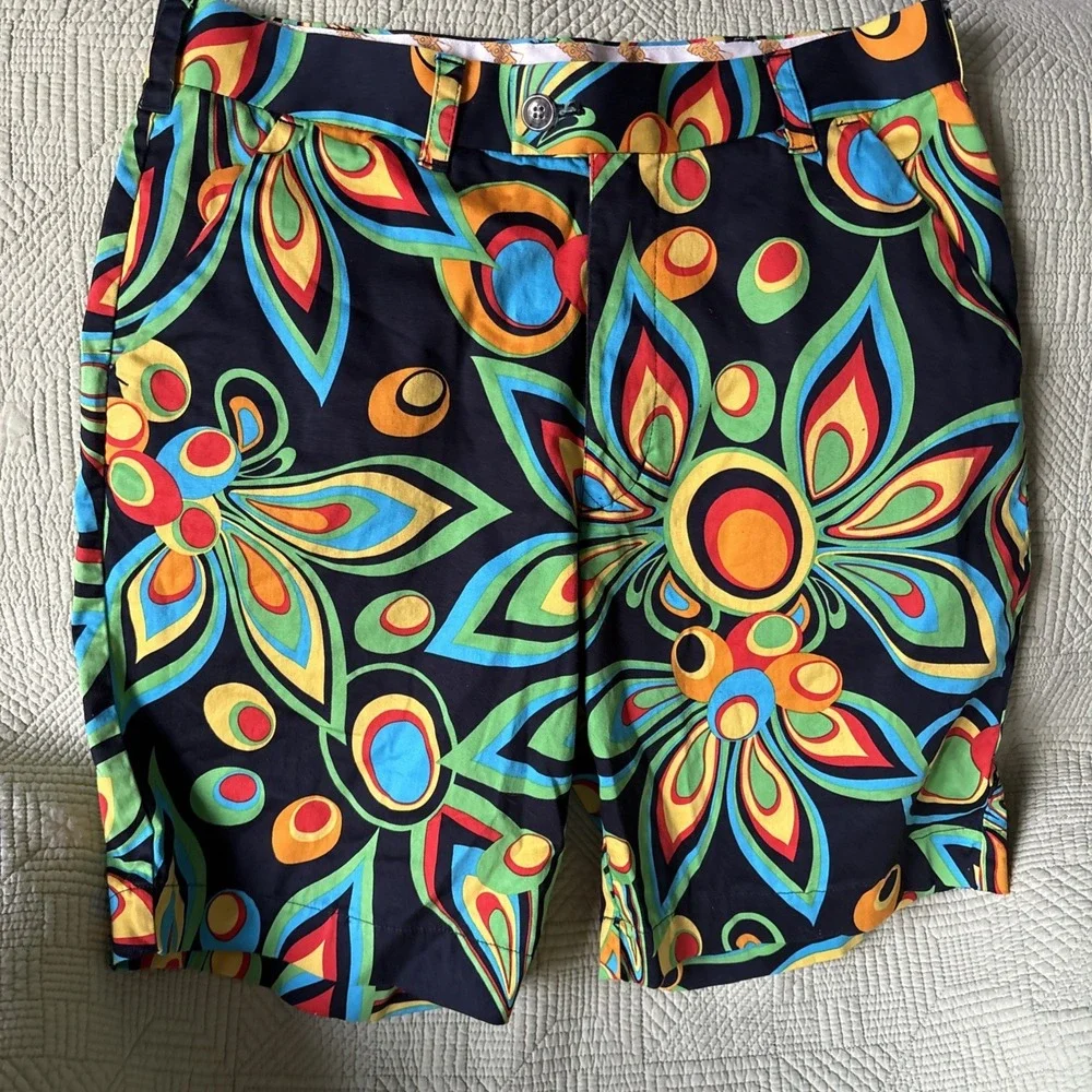 Loudmouth Golf Shorts Mens 32 Psychedelic Floral 11